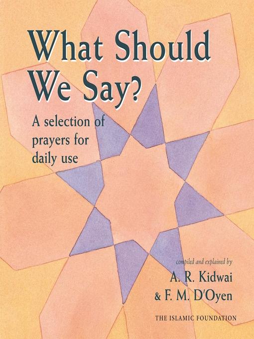 Title details for What Should We Say? by Fatima D'Oyen - Wait list